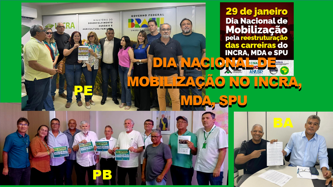 Em Pernambuco, Paraíba e Bahia os servidores se mobilizaram e entregaram documentos a lideranças